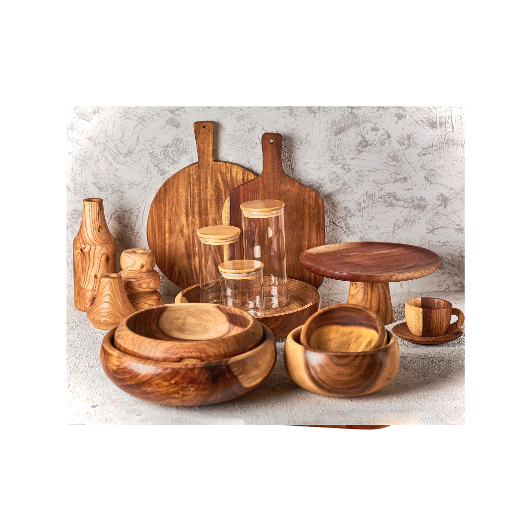 OVEL WOODEN BOWL