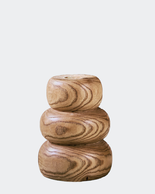 wood vase