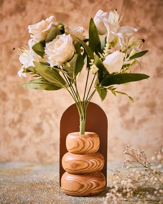 wooden vase