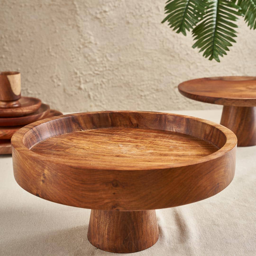 Wooden Stand | Cake & Candle Holder | Wooden Tray